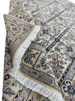 Tappeto Nain 6La Persiano 144x104 cm Annodato a Mano Certificato - immagine 4