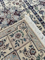 Tappeto Nain 6La Persiano 144x104 cm Annodato a Mano Certificato - immagine 3