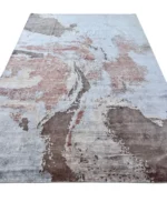 Tappeto moderno di design 300x200 cm in bambù seta astratto rettangolare - immagine 9