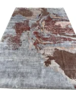 Tappeto moderno di design 300x200 cm in bambù seta astratto rettangolare - immagine 8