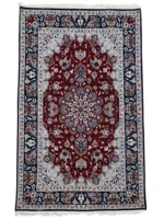 tappeto persiano isfahan seta