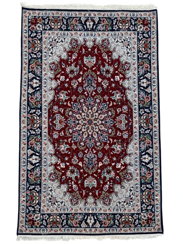 tappeto persiano isfahan seta