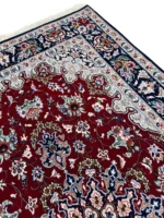 Tappeto Persiano Isfahan in Seta 201x125 cm – Eleganza Artigianale - immagine 5