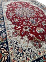 Tappeto Persiano Isfahan in Seta 201x125 cm – Eleganza Artigianale - immagine 3