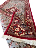 Tappeto Persiano Qum 194x84 cm Extra – Passatoia Elegante Annodata a Mano - immagine 3