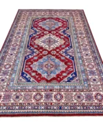 Tappeto Kazak Extra Persiano 267x175 cm Rosso e Blu – Afghanistan - immagine 7