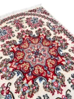 Tappeto Qum Extra qualità persiano 88x62 cm con medaglione floreale - immagine 3