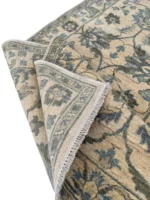 Passatoie per Ingresso Eleganti – Passatoia Afghanistan 244x83 cm Floreale Crema e Blu-Grigio - immagine 2