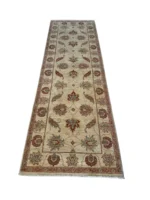 Passatoie per Ingresso Eleganti – Passatoia Persiana Floreale 250x80 cm Beige e Rosso Ruggine - immagine 5
