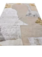 Tappeto Decor Bambù e Seta 240x170 cm Astratto Beige e Grigio - immagine 6