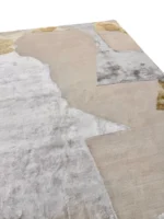 Tappeto Decor Bambù e Seta 240x170 cm Astratto Beige e Grigio - immagine 5
