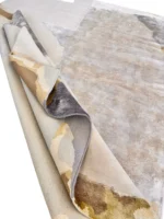 Tappeto Decor Bambù e Seta 240x170 cm Astratto Beige e Grigio - immagine 2