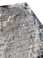 Tappeto Decor Bambù e Seta 240x170 cm Astratto Grigio e Blu - immagine 4