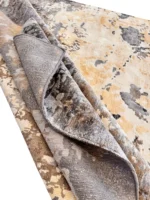 Tappeto Decor Bambu Silk Astratto 240x170 cm Grigio e Beige - immagine 3