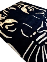 Tappeto Decor Bambu Silk Tigre 350x250 cm Nero e Beige - immagine 4