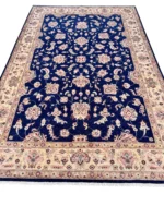 Tappeto Ziegler Extra Persiano 267x170 cm blu navy e avorio con medaglione centrale - immagine 7