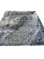 Tappeto Decor Bambu Seta 295x245 cm Astratto Grigio Blu e Beige - immagine 9