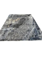 Tappeto Decor Bambu Seta 295x245 cm Astratto Grigio Blu e Beige - immagine 8