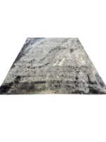 Tappeto Decor Bambu Seta 295x245 cm Astratto Grigio Blu e Beige - immagine 7