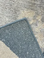 Tappeto Decor Bambu Seta 300x200 cm Astratto Blu Grigio e Beige - immagine 9