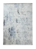Tappeto Tencel Handloom 240x170 cm Astratto Grigio e Azzurro - immagine 7