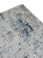 Tappeto Tencel Handloom 240x170 cm Astratto Grigio e Azzurro - immagine 4