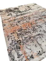 Tappeto Decor Bambù Seta 250x200 cm Astratto Grigio e Terracotta - immagine 6