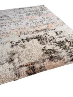 Tappeto Decor Bambù Seta 250x200 cm Astratto Grigio e Terracotta - immagine 5