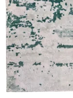 Tappeto Handloom in Tencel 240x170 cm Astratto Verde e Beige - immagine 4