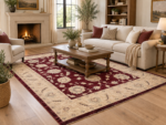 Tappeto Ziegler Extra 236x167 cm rosso beige con motivo floreale decorativo